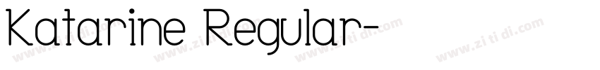 Katarine Regular字体转换